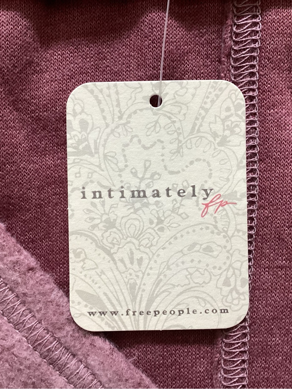 Free People Dusty Mauve V-Neck Plush Sweater - Picture 4 of 6